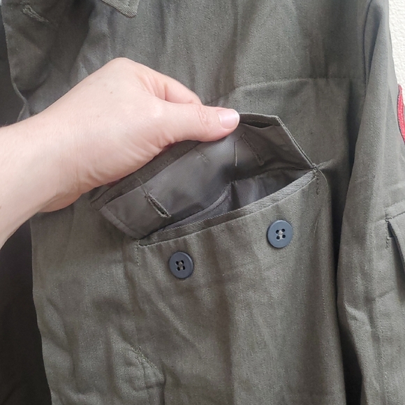 New Without Tags Vtg M52 Mdl 1879 Olive Green Military-Style Jacket & Pants Set - Picture 10 of 16